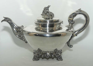 Victorian Sterling Silver tea pot | London 1839 | Reily and Storer