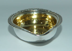 Victorian | Sterling Silver pap boat | baby feeder featuring flowers of British Isles engraving | London 1840