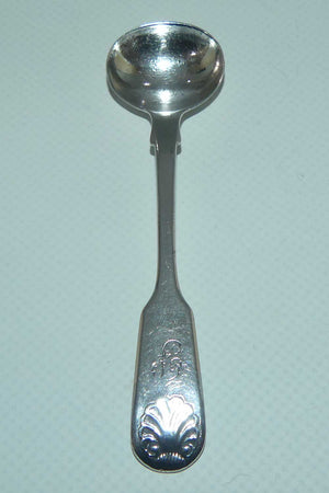 Victorian | Sterling Silver Fiddle and Shell mustard spoon | London 1841