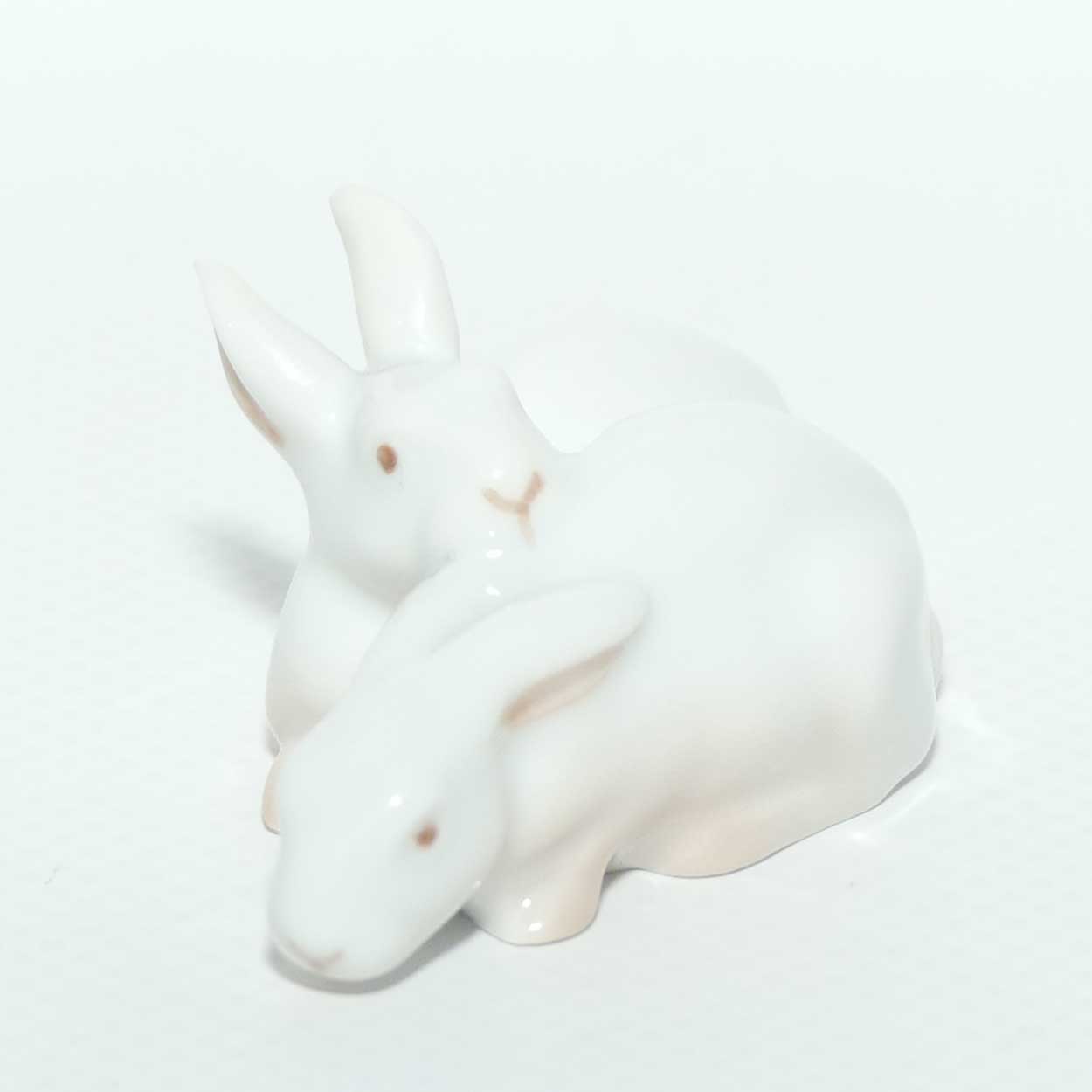 Bing and Grondahl figure 1875 | Pair of Rabbits | Tiny