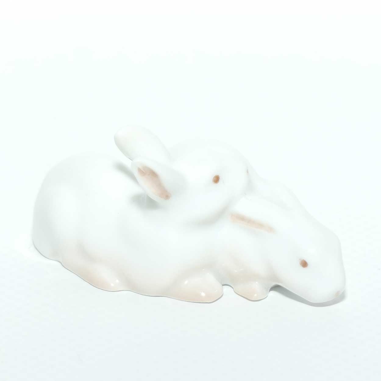 Bing and Grondahl figure 1875 | Pair of Rabbits | Tiny