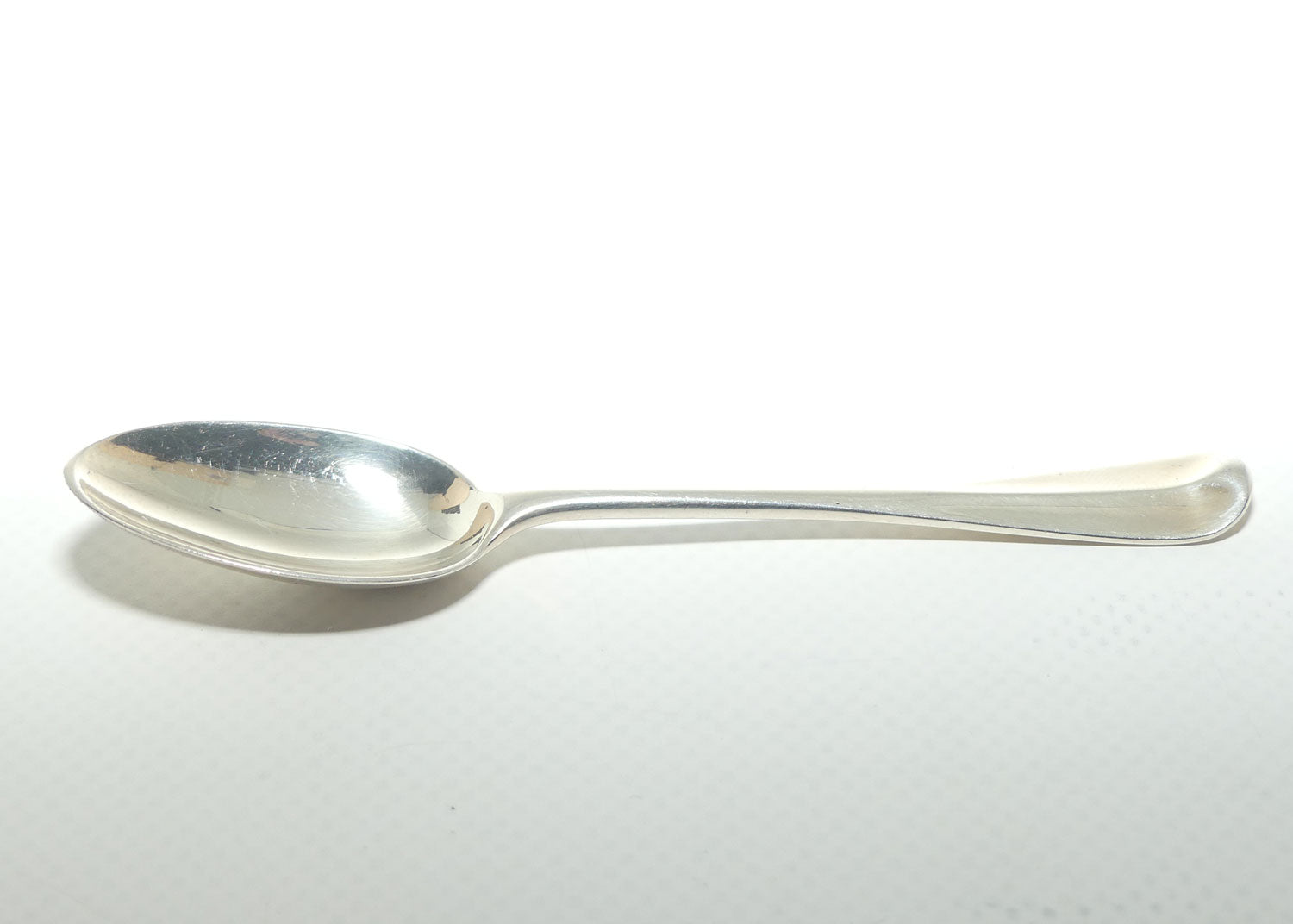 Victorian Sterling Silver Boxed set of 12 tea spoons and tongs | Rat Tail design | London 1882 | Holland, Son & Slater