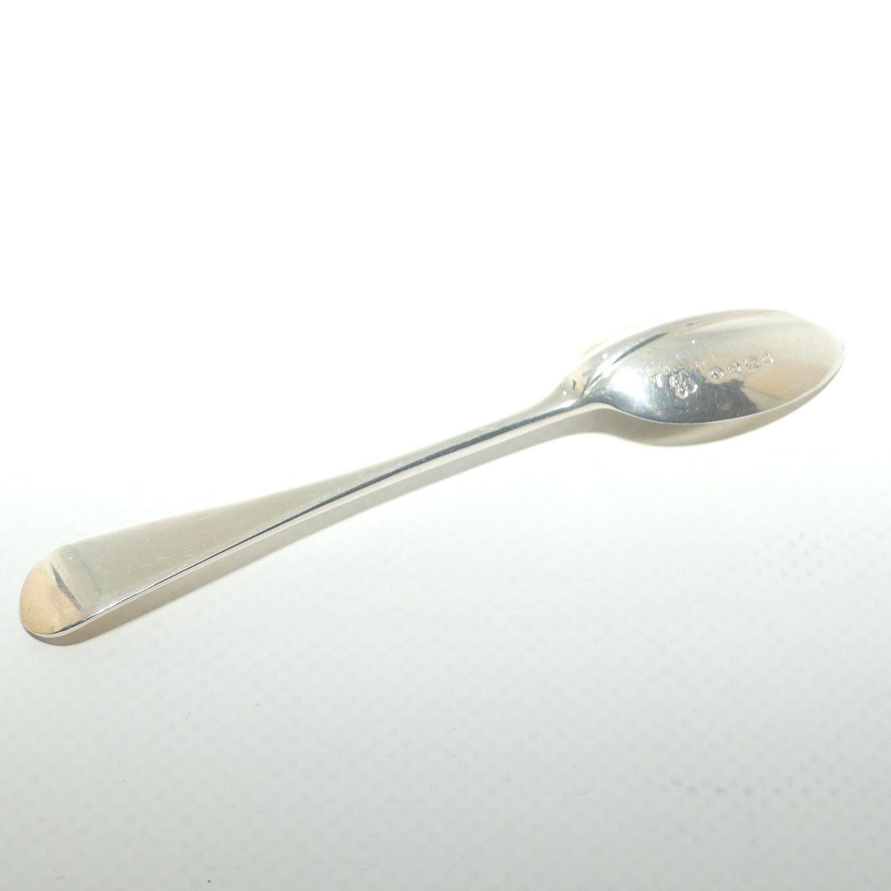 Victorian Sterling Silver Boxed set of 12 tea spoons and tongs | Rat Tail design | London 1882 | Holland, Son & Slater
