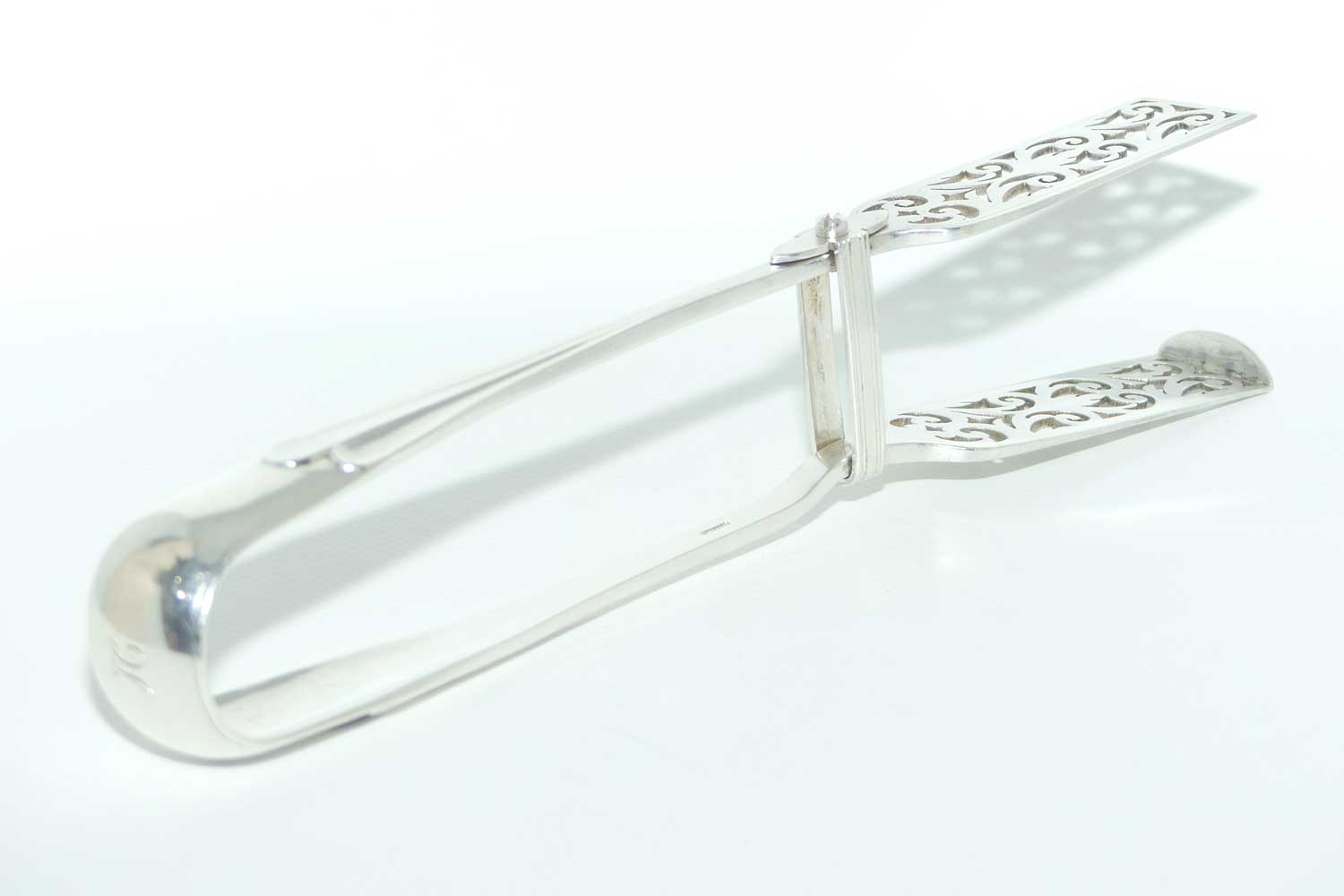 Victorian Sterling Silver Asparagus tongs | Birmingham 1895 | Elkington & Co | #2