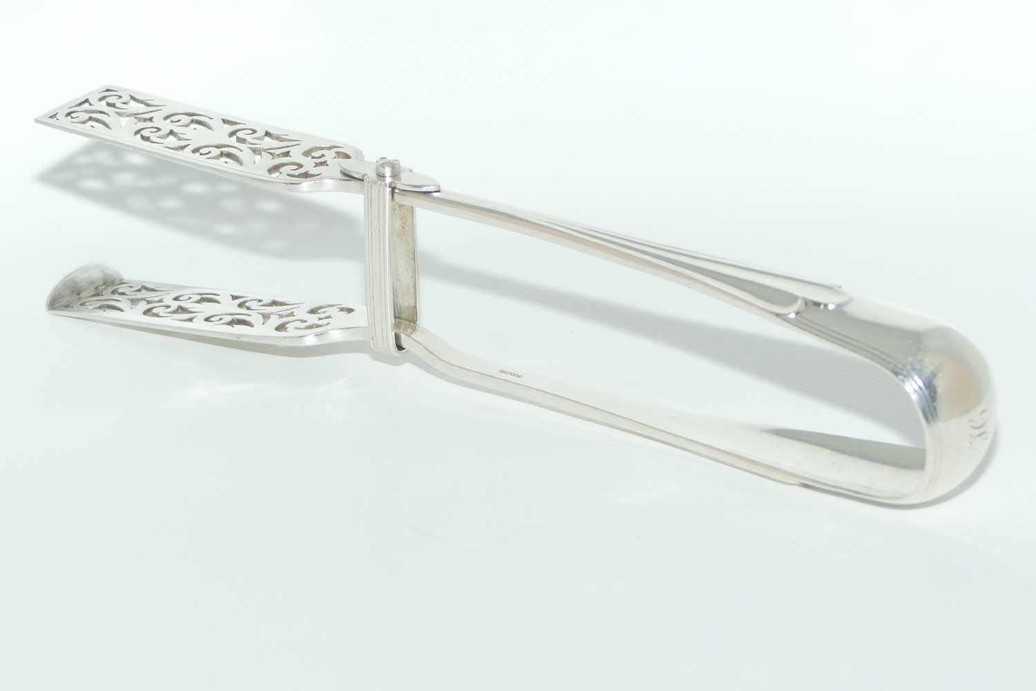 Victorian Sterling Silver Asparagus tongs | Birmingham 1895 | Elkington & Co | #2
