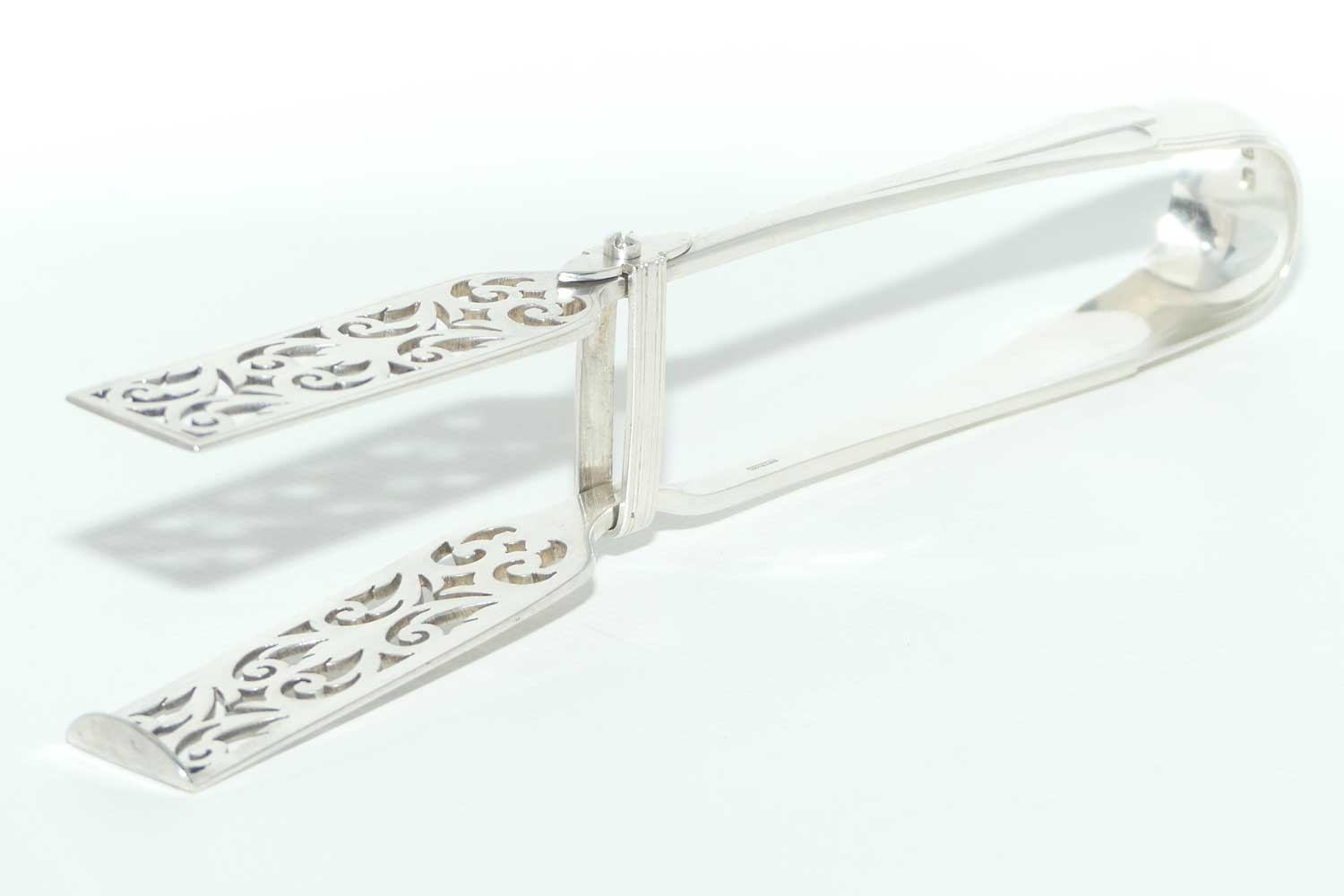Victorian Sterling Silver Asparagus tongs | Birmingham 1895 | Elkington & Co | #2