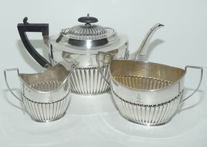 Late 19th Century Sterling Silver 3 piece tea set | Birmingham 1896 - 98