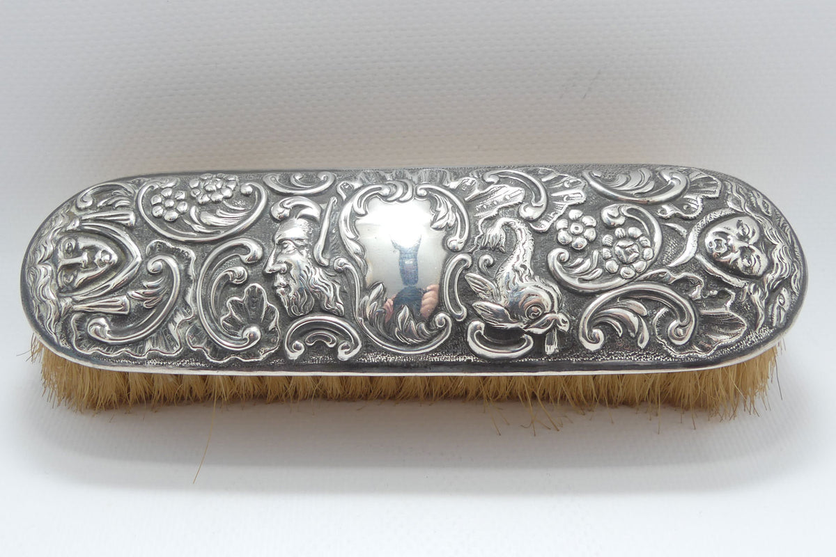 late Victorian era Sterling Silver clothes brush | London 1899 | William Comyns & Sons | Hardy Brothers