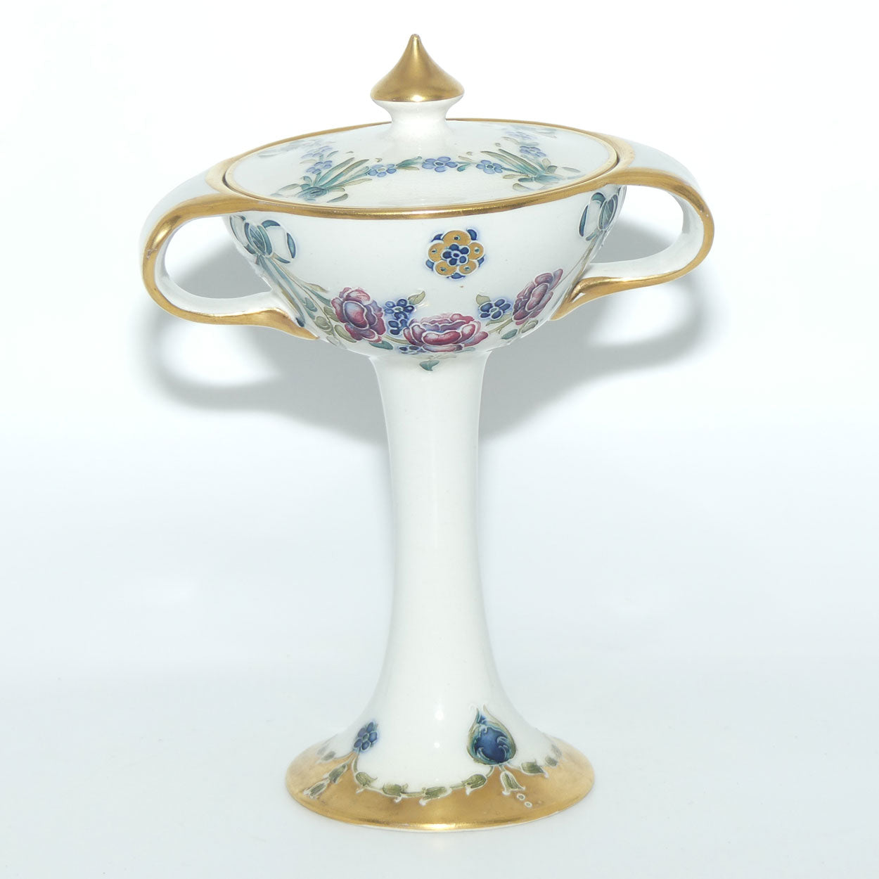 James MacIntyre & Co William Moorcroft 18th Century pattern lidded lolly jar