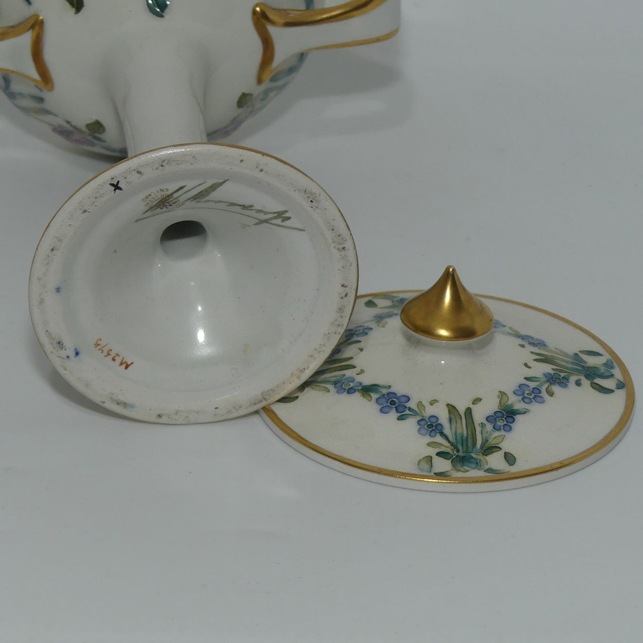 James MacIntyre & Co William Moorcroft 18th Century pattern lidded lolly jar