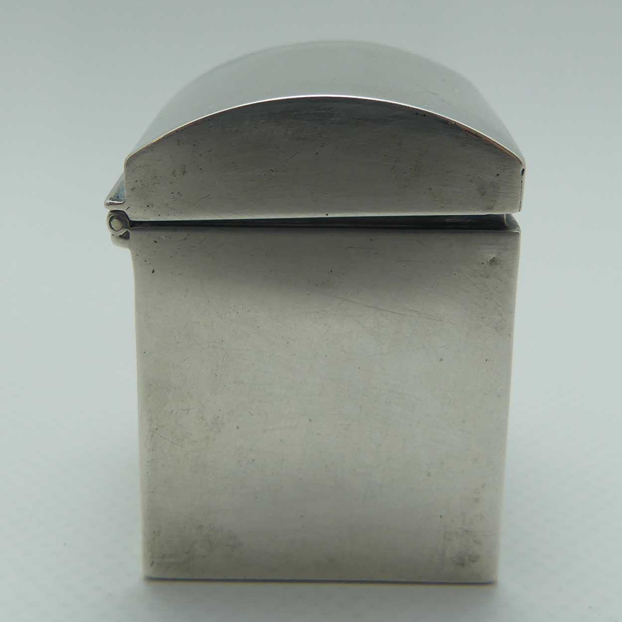 late Victorian era Sterling Silver miniature playing card box | contains 2 sets of cards | Birmingham 1900