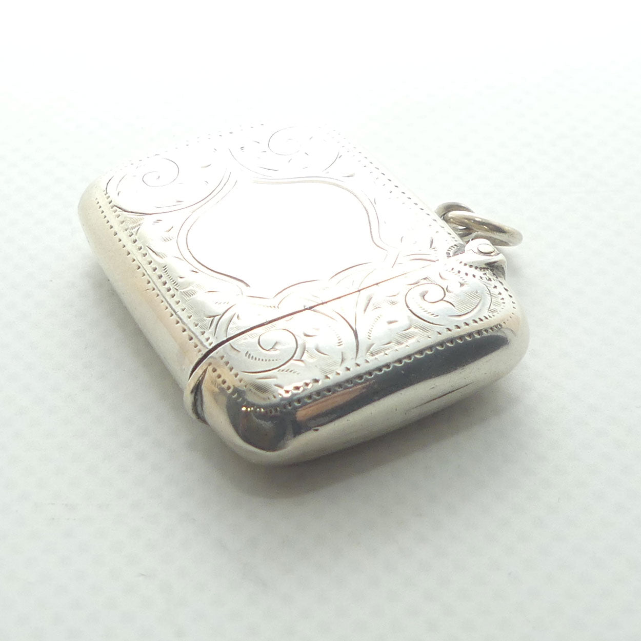 Sterling Silver Vesta Case with Jump Ring | Chester 1900