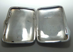 Nicely decorated Sterling Silver cigarette case | Chester 1901