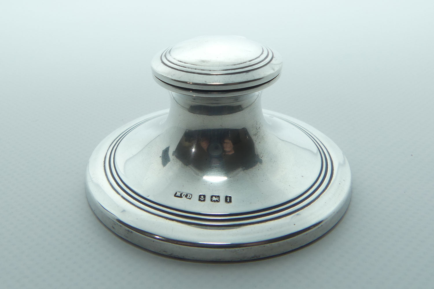 Sterling Silver Capstan style Inkwell | Birmingham 1908