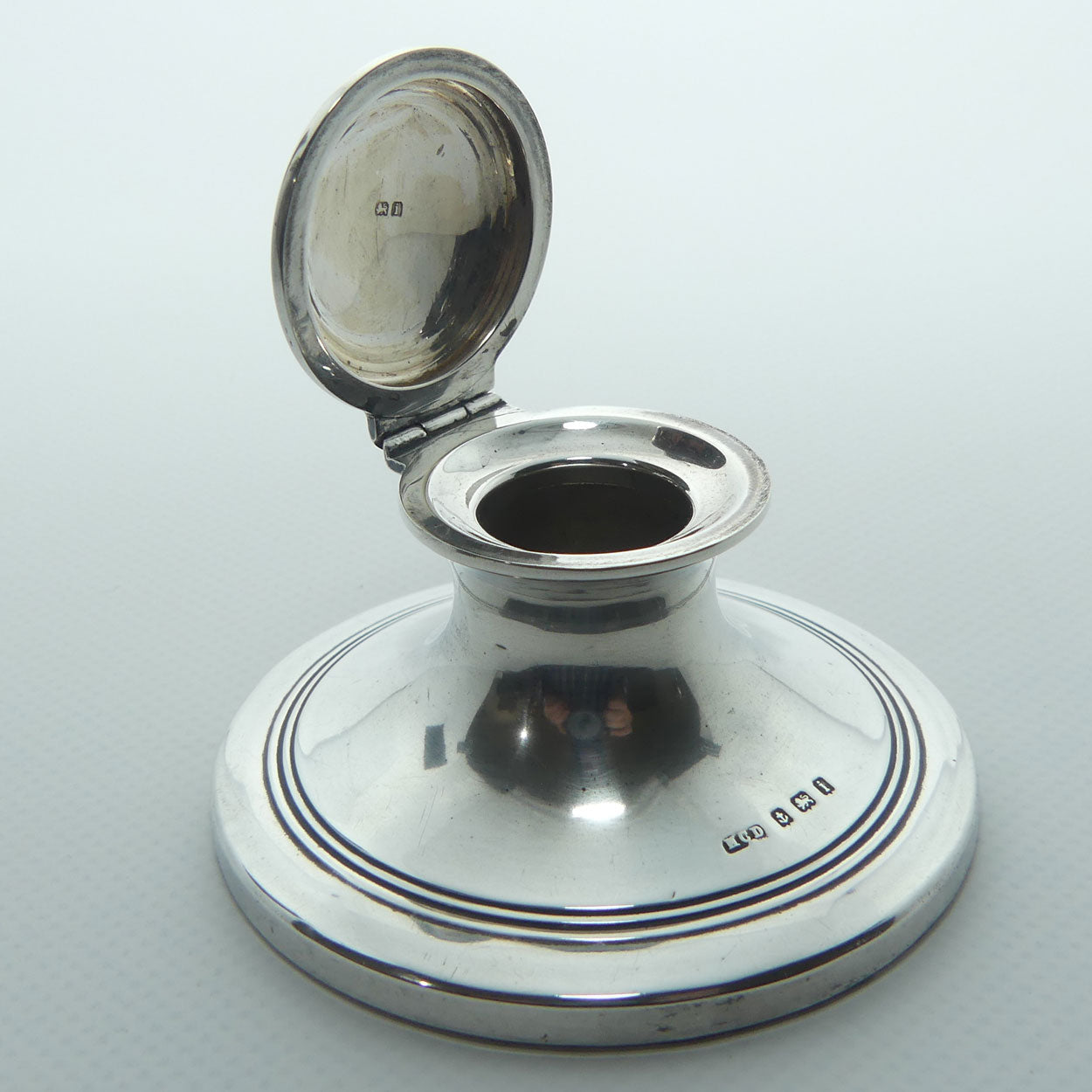 Sterling Silver Capstan style Inkwell | Birmingham 1908
