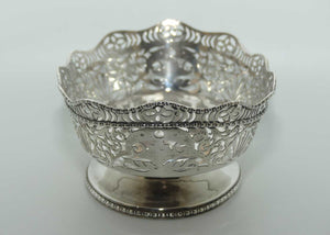 Edwardian Sterling Silver pierced gallery bon bon basket | Chester 1910 | 270g