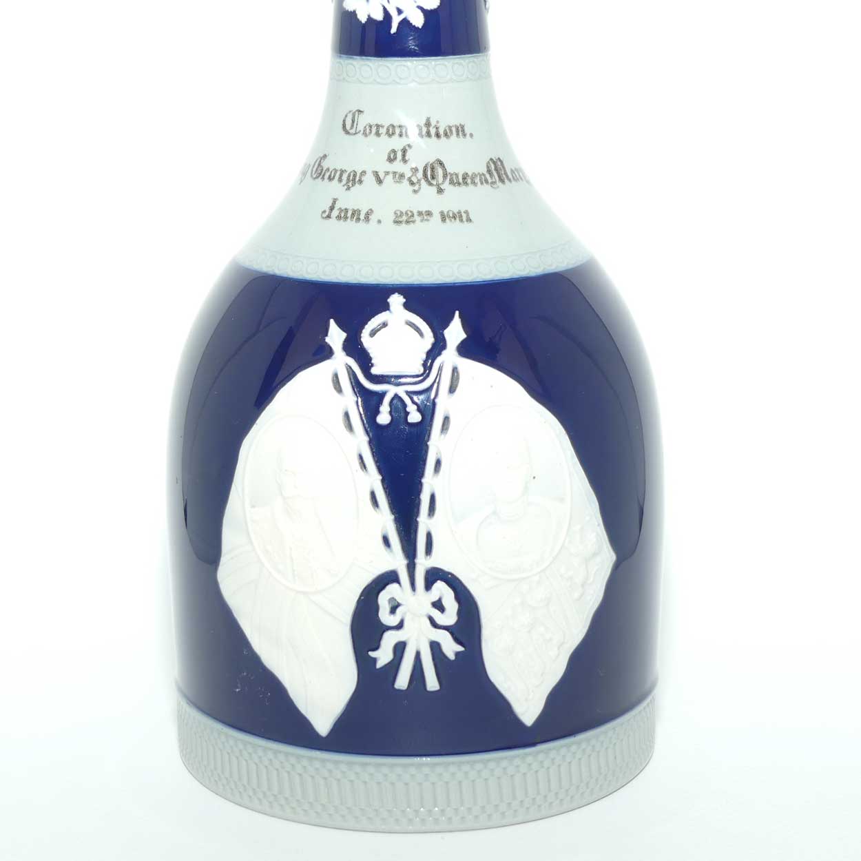 Copeland late Spode Royalty Commemorative decanter | Coronation of King George V and Queen Mary June 22, 1911 for Andrew Usher and Co Distillers Edinburgh