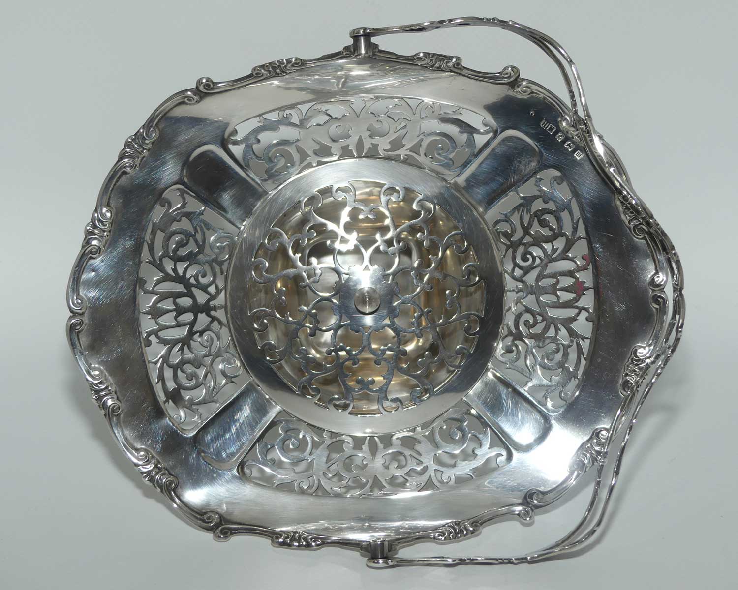 George V Sterling Silver potpourri basket | Birmingham 1911