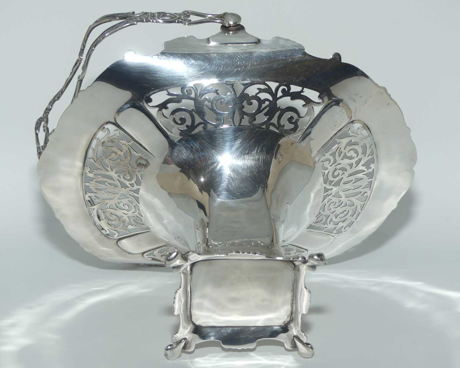 George V Sterling Silver potpourri basket | Birmingham 1911