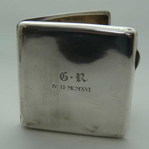 Monogrammed Sterling Silver cigarette case | Birmingham 1915