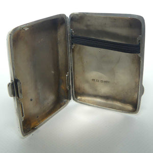 Nicely decorated Sterling Silver cigarette case | Birmingham 1915