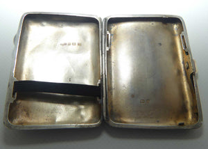 Nicely decorated Sterling Silver cigarette case | Birmingham 1915