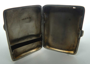 Nicely decorated Sterling Silver cigarette case | Birmingham 1915