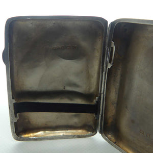 Nicely decorated Sterling Silver cigarette case | Birmingham 1915