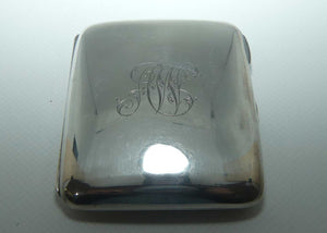 Monogrammed Sterling Silver cigarette case | Birmingham 1917