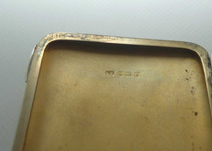 Monogrammed Sterling Silver cigarette case | Birmingham 1917