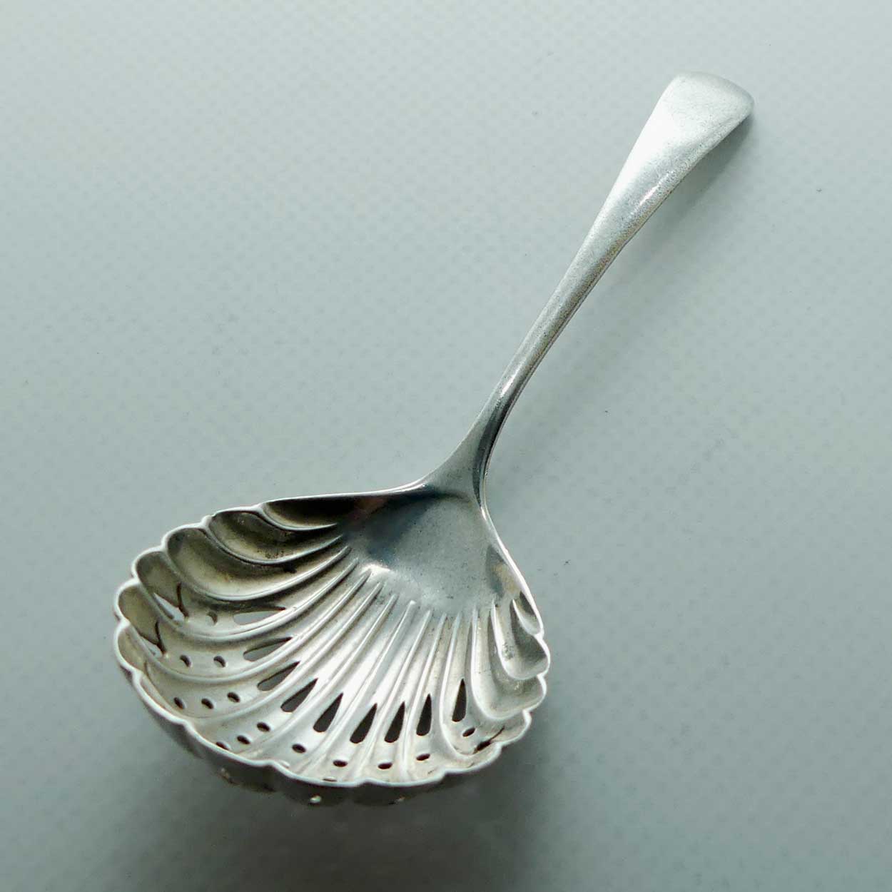 Edwardian era Sterling Silver small sugar sifter spoon | Sheffield 1919 | 22g