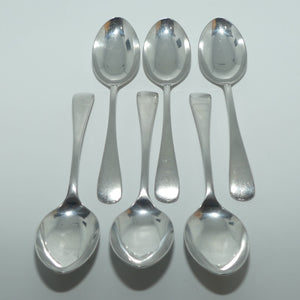 Sterling Silver set of 6 Old English pattern tea spoons | Sheffield 1920 | Viners Ltd