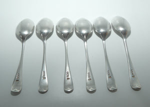 Sterling Silver set of 6 Old English pattern tea spoons | Sheffield 1920 | Viners Ltd