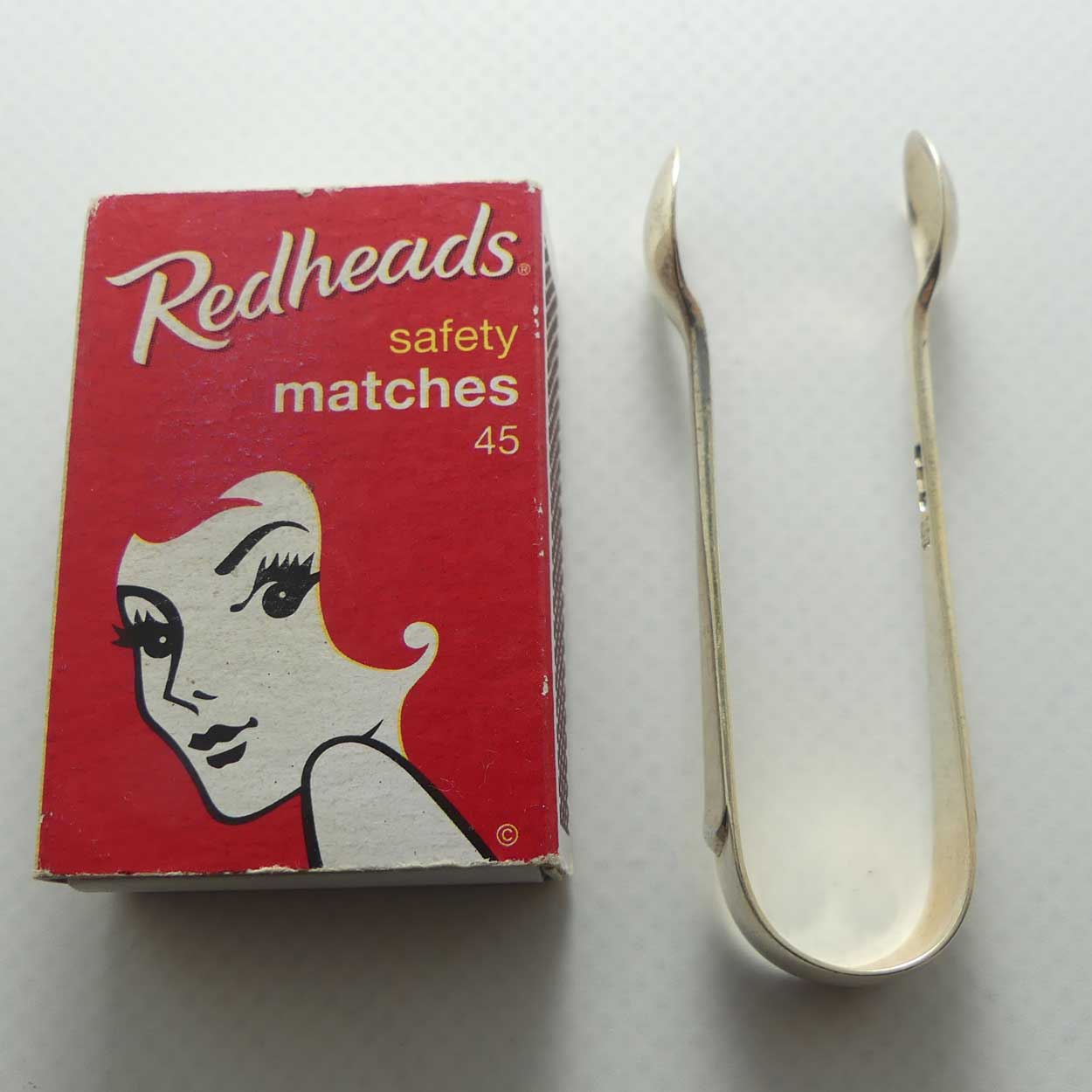Sterling Silver and Gilt miniature sugar nips | Sheffield 1923