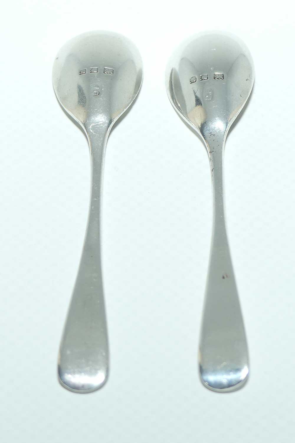 Pair Sterling Silver mustard spoons | London 1925