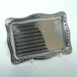 Art Deco Sterling Silver Business Card Tray | Birmingham 1926 | 45.78 grams