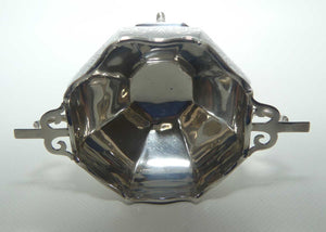 Art Deco Sterling Silver miniature octagonal punch bowl | London 1928