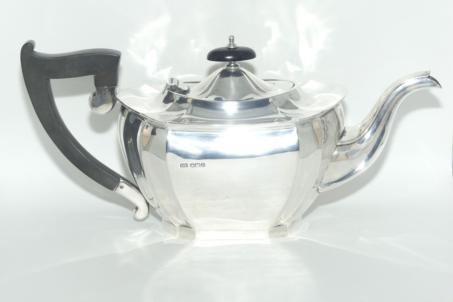 Art Deco Sterling Silver 3 piece tea service | Sheffield 1931 | 1100g | Emile Viner