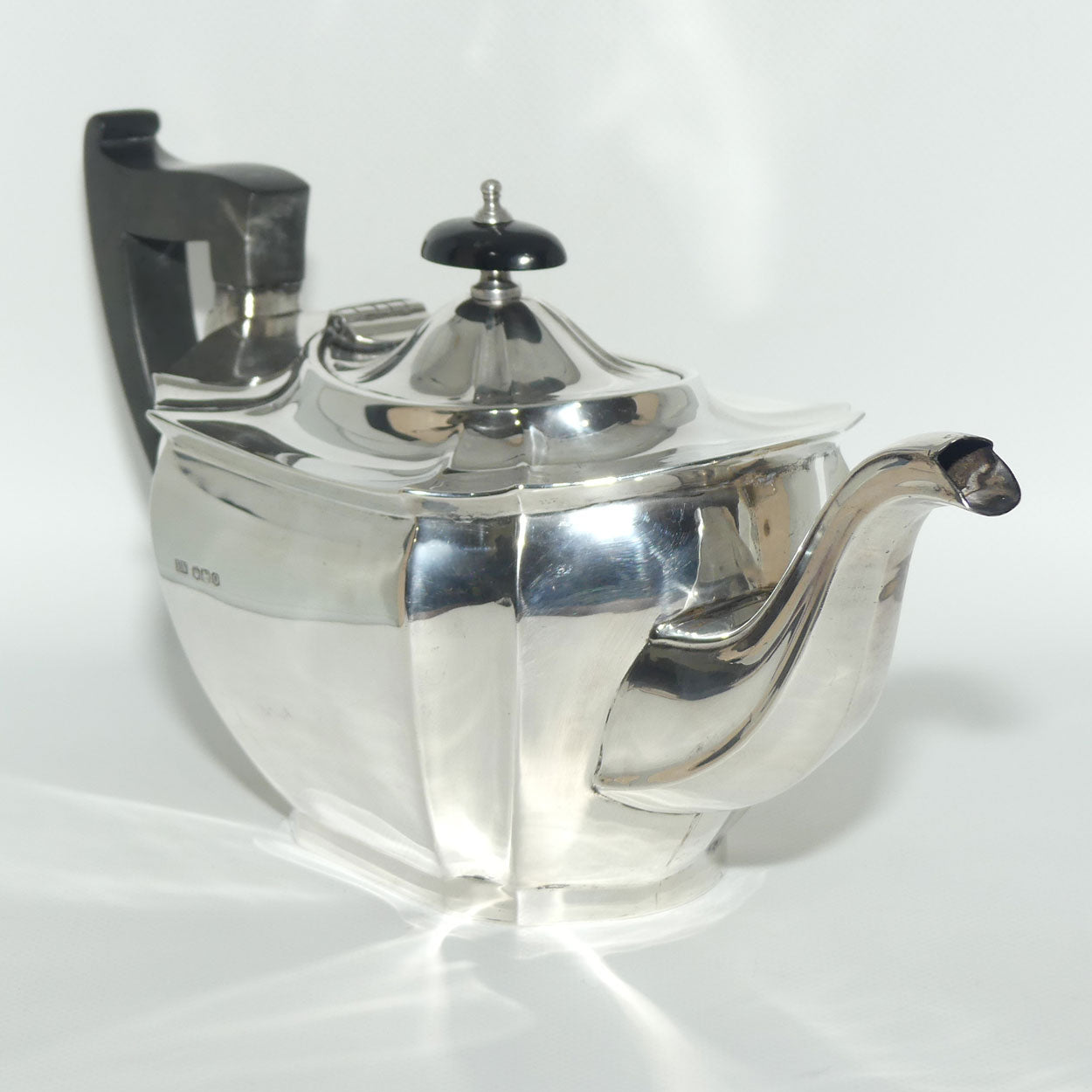 Art Deco Sterling Silver 3 piece tea service | Sheffield 1931 | 1100g | Emile Viner