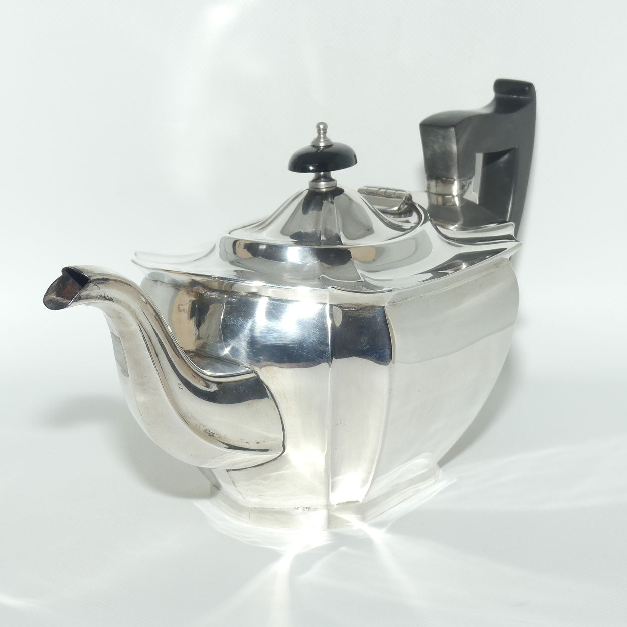 Art Deco Sterling Silver 3 piece tea service | Sheffield 1931 | 1100g | Emile Viner