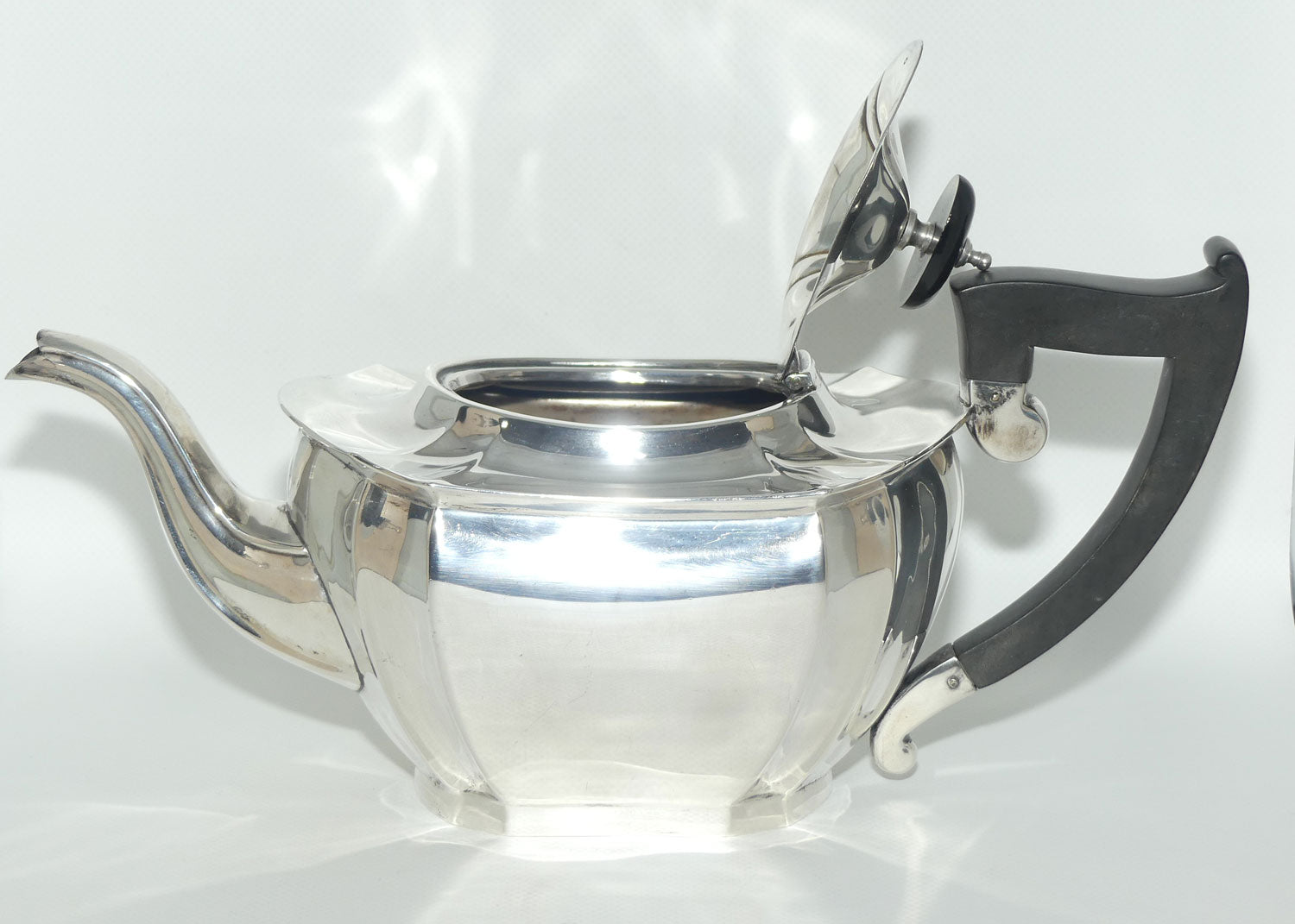 Art Deco Sterling Silver 3 piece tea service | Sheffield 1931 | 1100g | Emile Viner