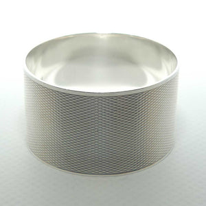 Sterling Silver engine turned napkin ring | Birmingham 1934 | 27.1g