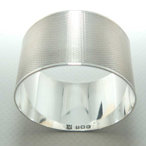 Sterling Silver engine turned napkin ring | Birmingham 1934 | 27.1g