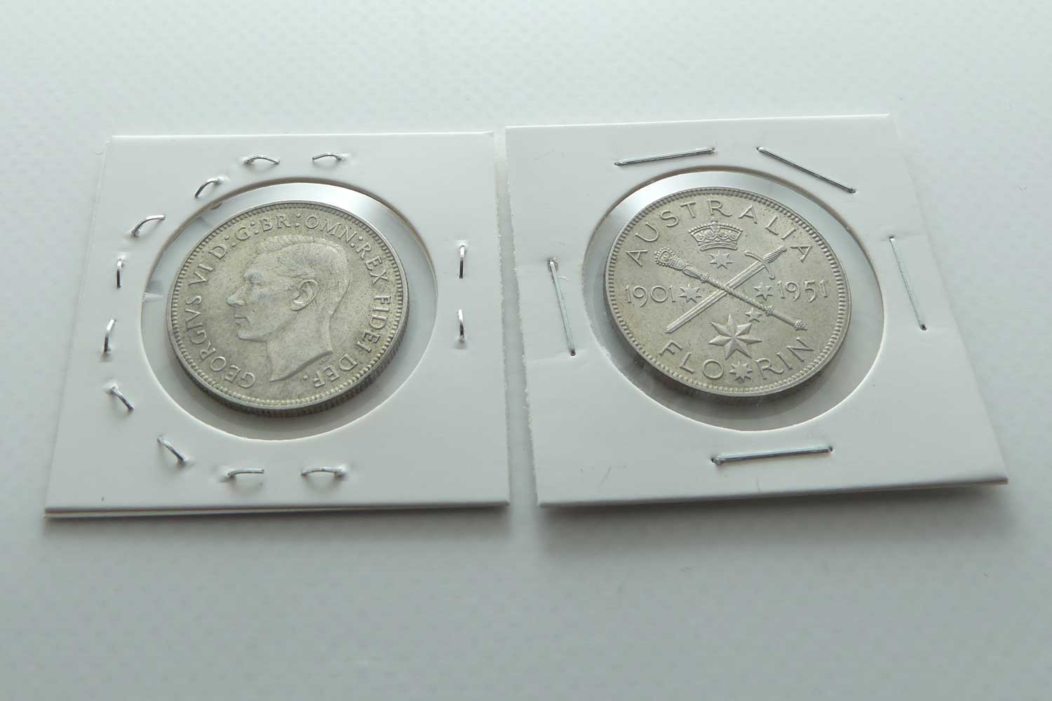RAM 1951 Jubilee Commemorative Florin | 2 coins | 50% silver