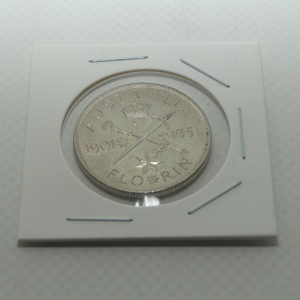 RAM 1951 Geo VI 50 Years of Federation Florin | EF+