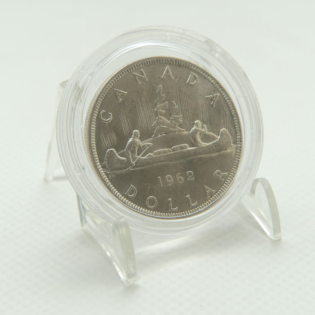 1962 Canada Silver Dollar | 80% Silver | Voyager Canoe