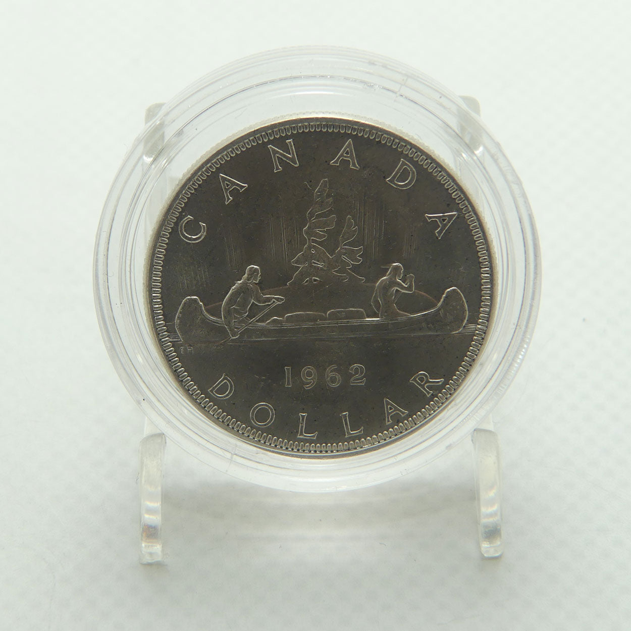 1962 Canada Silver Dollar | 80% Silver | Voyager Canoe