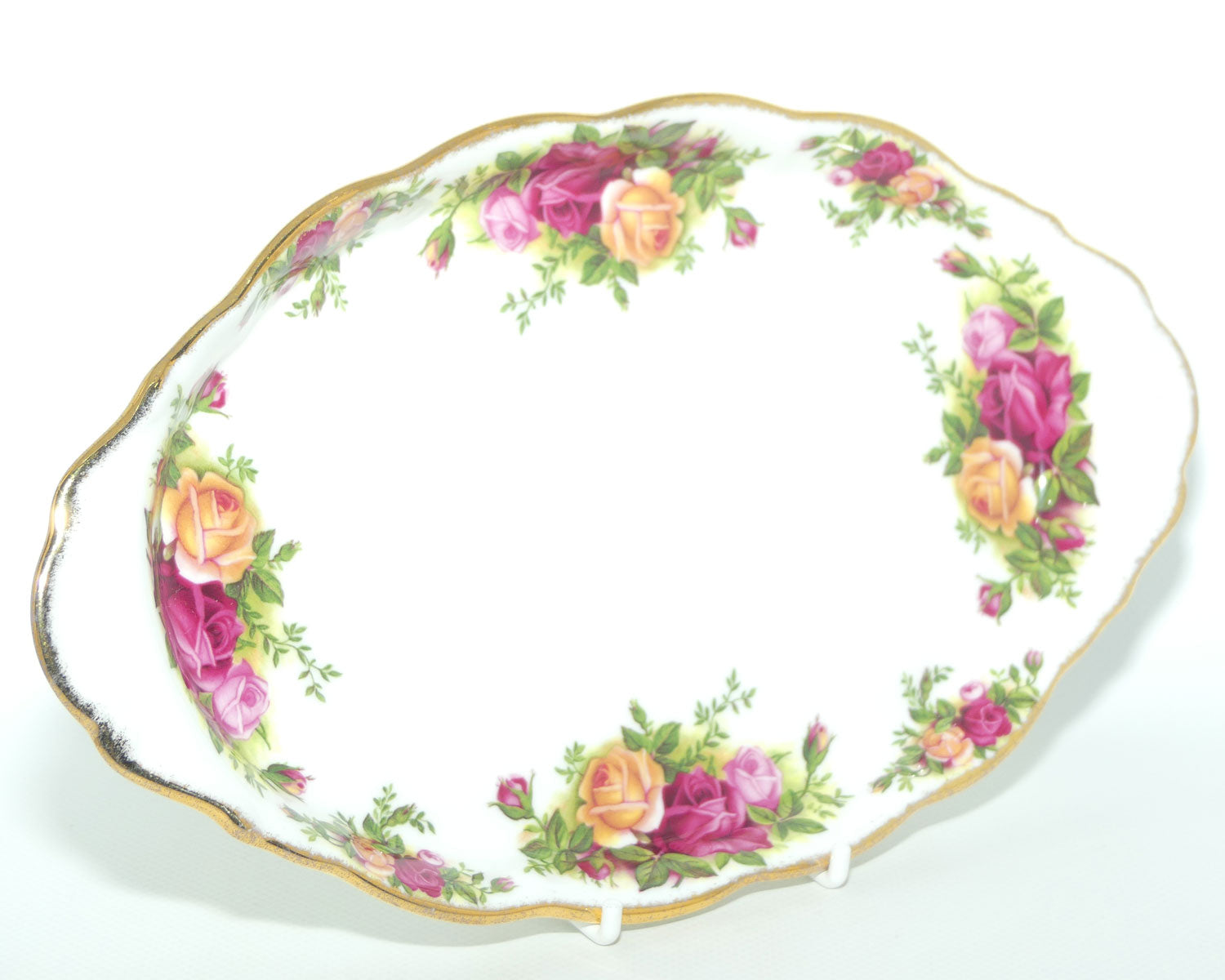 Royal Albert Bone China England Old Country Roses Milk and Sugar on Tray | Tea Size | © 1962 Royal Albert Ltd backstamp