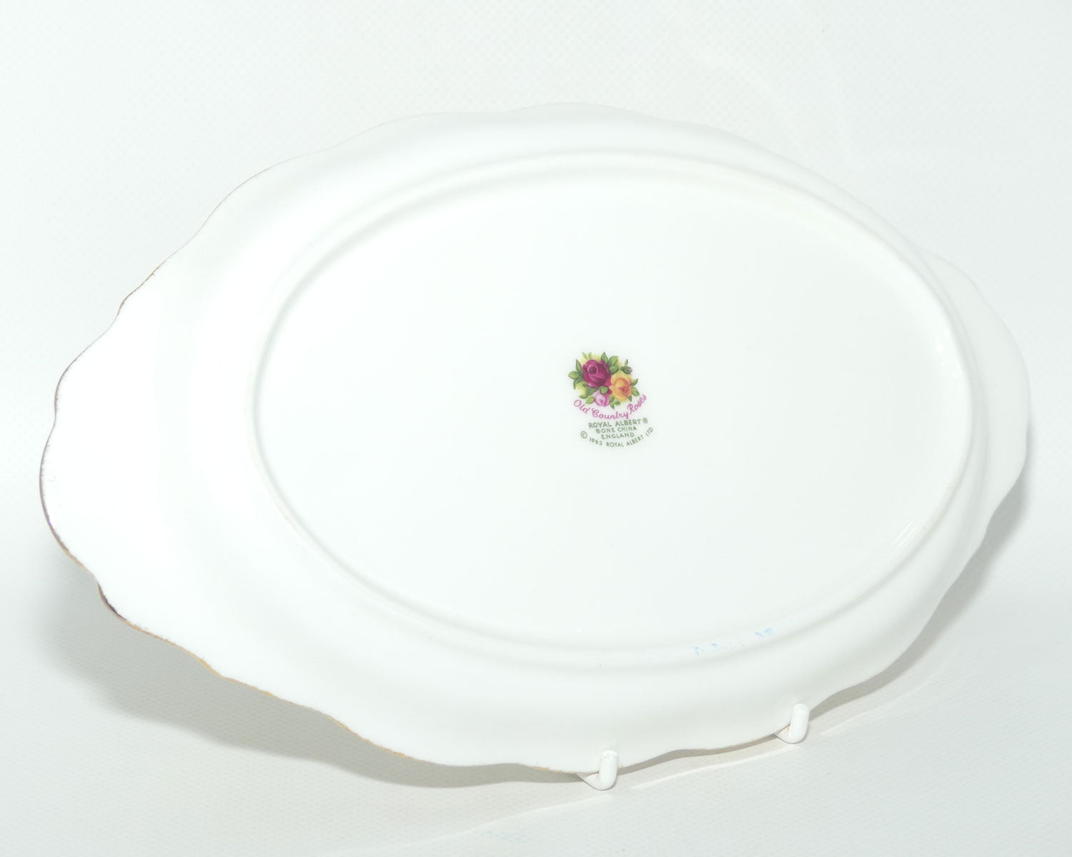 Royal Albert Bone China England Old Country Roses Milk and Sugar on Tray | Tea Size | © 1962 Royal Albert Ltd backstamp