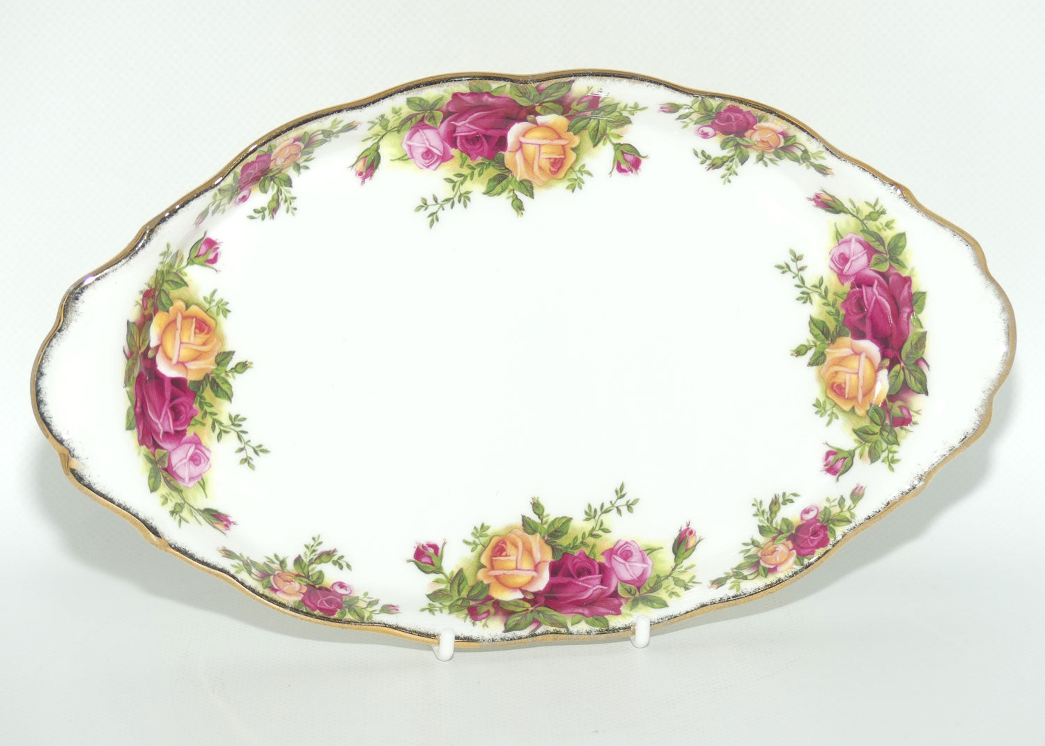 Royal Albert Bone China England Old Country Roses Milk and Sugar on Tray | Tea Size | © 1962 Royal Albert Ltd backstamp | #2
